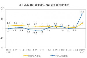 2026年1—2月份制造业利润总额增长18.9%