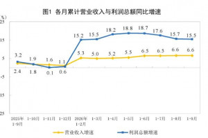 2026年1—9月份制造业利润增长17%，非金属矿物制品业下降46.9%